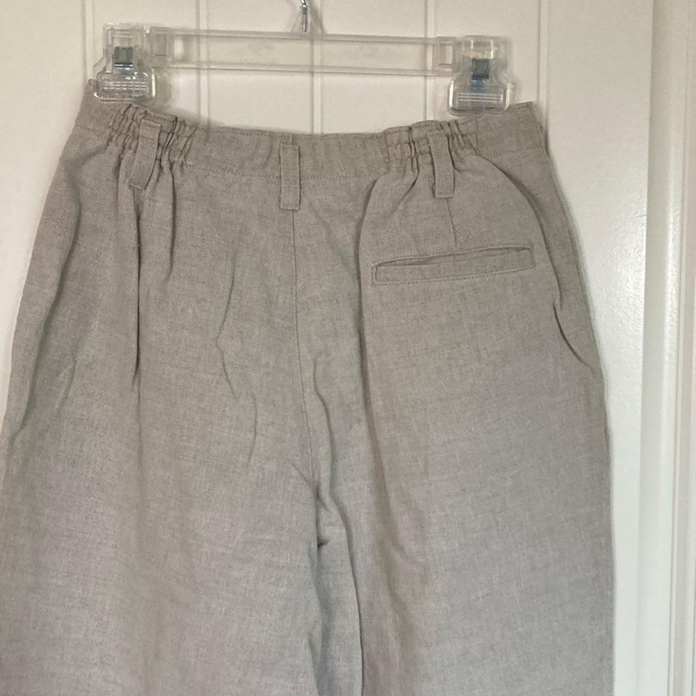 Vintage Savane Womens Barrel Style‎ Linen Cotton High Rise Pant Size 10S Tan - Picture 8 of 14